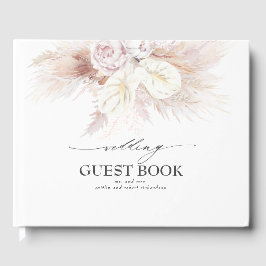 Libro De Visitas Boda de Grass y White Anthuriums
