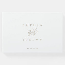 Libro De Visitas Boda de guión elegante