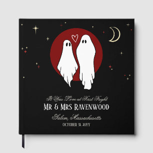 Libro De Visitas Boda de Halloween de Unión Roja de Almas