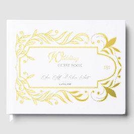 Libro De Visitas Boda de hojas