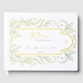 Libro De Visitas Boda de hojas