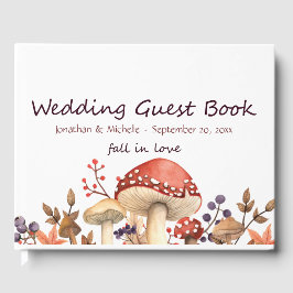 Libro De Visitas Boda de hongos y plantas otoño enamoramiento