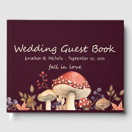 Libro De Visitas Boda de hongos y plantas otoño enamoramiento