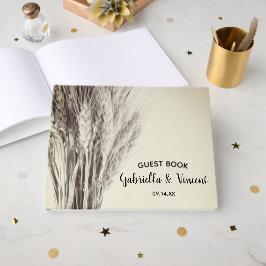 Libro De Visitas Boda de la granja rural Dried Barley