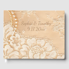 Libro De Visitas Boda de Lace y Pearls