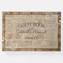 Libro De Visitas Boda de Ladrillos de Moda industrial