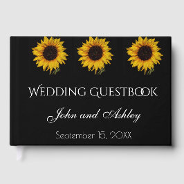 Libro De Visitas Boda de las gotas de agua de girasol