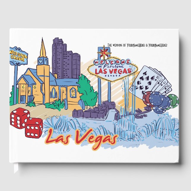 Libro De Visitas Boda de Las Vegas (Anverso)