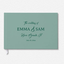 Libro De Visitas Boda de Lotus blanco