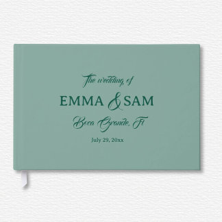 Libro De Visitas Boda de Lotus blanco