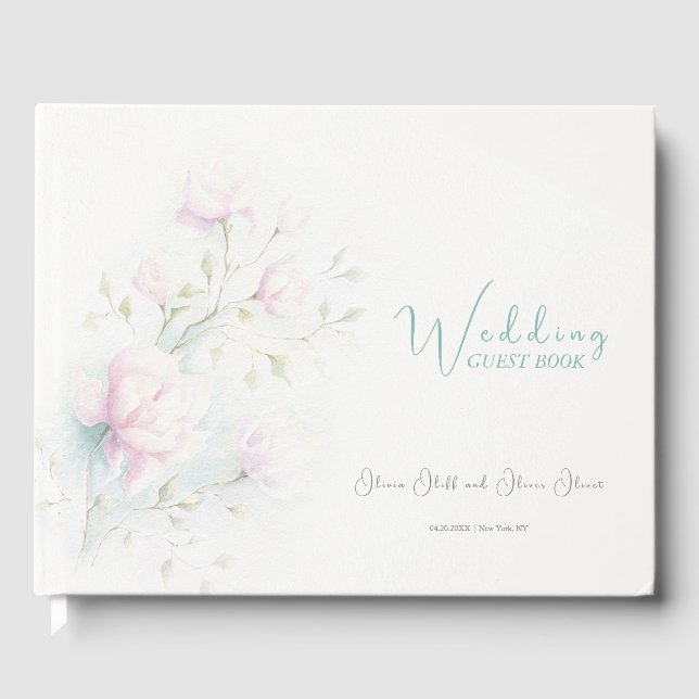 Libro De Visitas Boda de Magnolia Rosa  (Anverso)