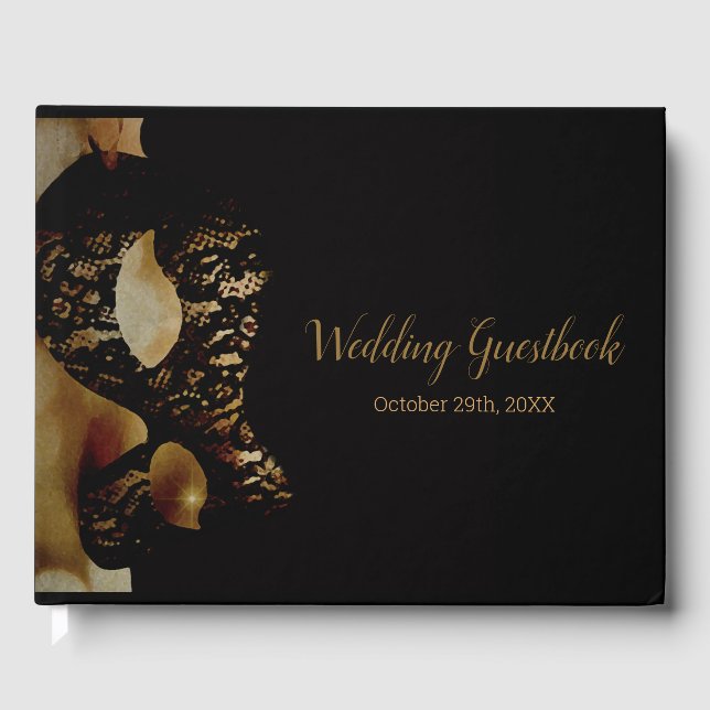 Libro De Visitas Boda de máscara de oro (Anverso)