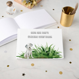 Libro De Visitas Boda de mascotas novia y novio perro