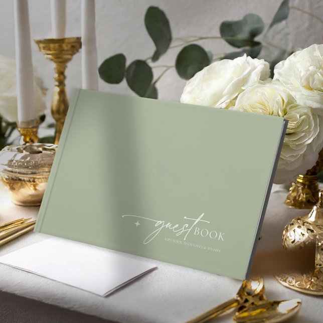 Libro De Visitas Boda de Moda simple Sage Green ID1046 (Subido por el creador)