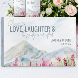 Libro De Visitas Boda de montaña Watercolor Landscape Guest Book