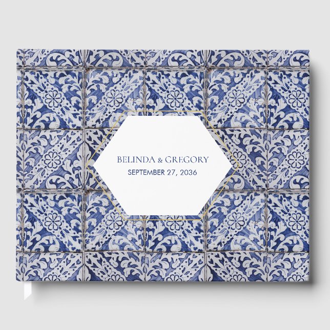 Libro De Visitas Boda de mosaicos rusos portugueses (Anverso)