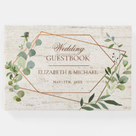 Libro De Visitas Boda de natalidad de cobre geométrico y ruso