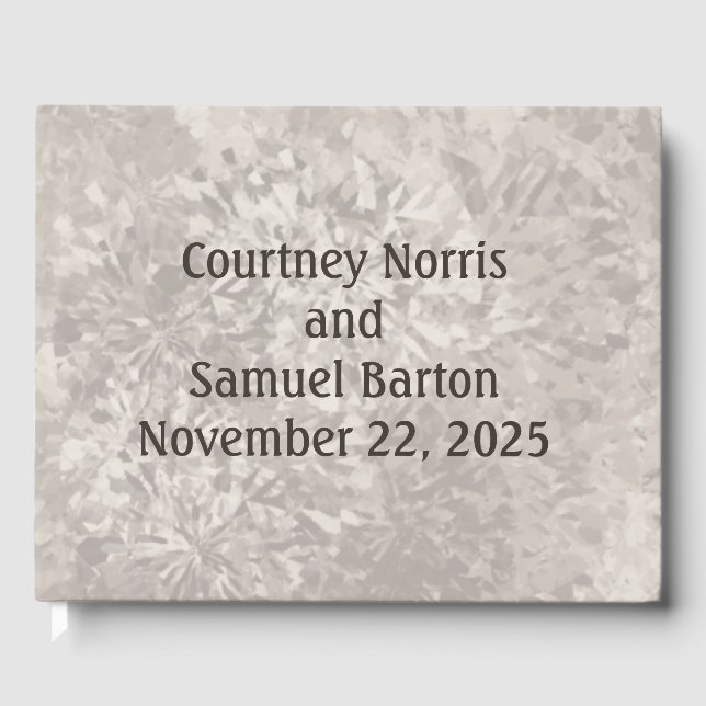 Libro De Visitas Boda de neutrales "Pintados por Esponjas" de los a (Anverso)