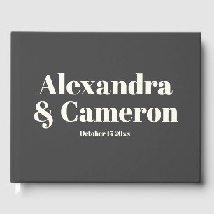 Libro De Visitas Boda de nombres personalizados estéticos modernos