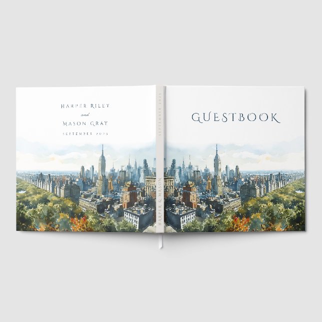 Libro De Visitas Boda de Nueva York (Lleno)