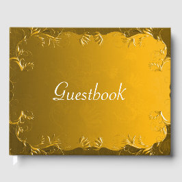 Libro De Visitas Boda de oro elegante