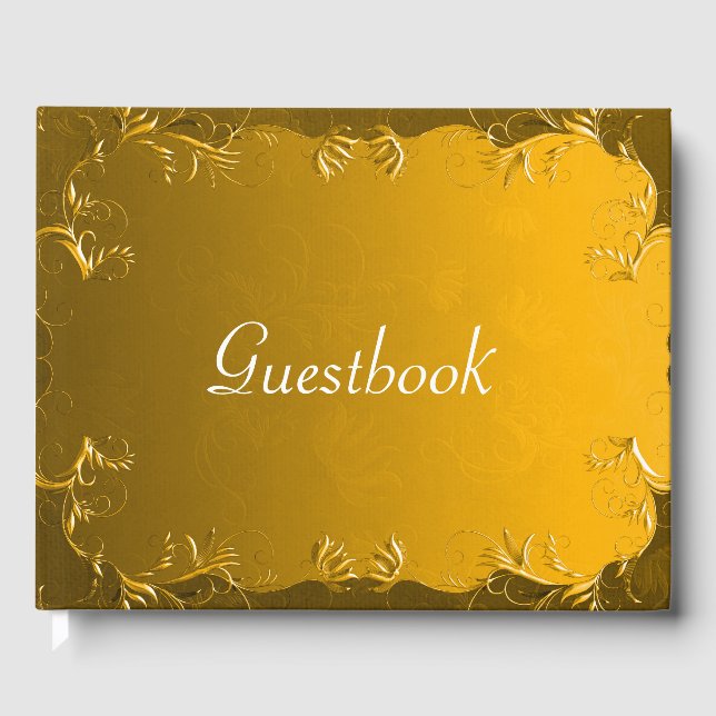 Libro De Visitas Boda de oro elegante (Anverso)