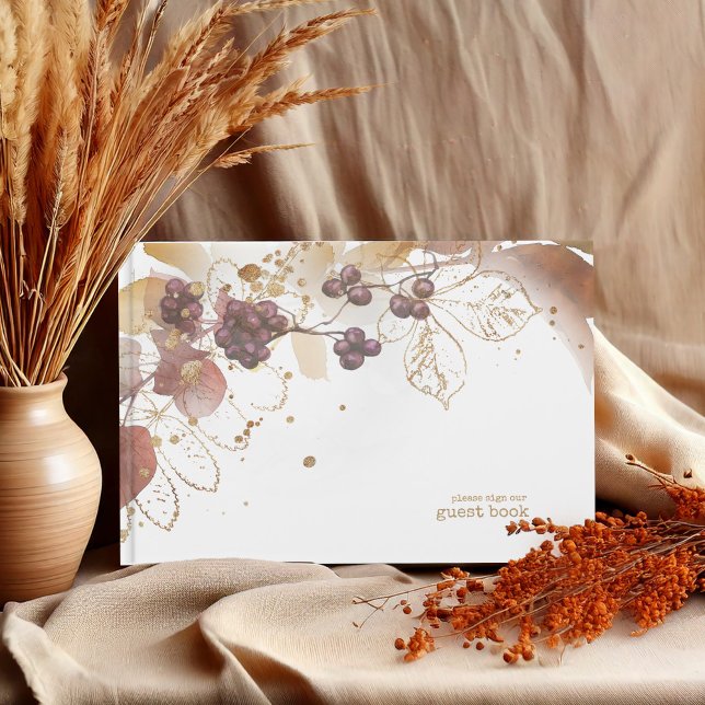Libro De Visitas Boda de Otoño Dorado Berries ID655 (Subido por el creador)
