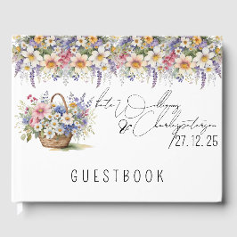 Libro De Visitas Boda de otoño en verano de la primavera de las flo
