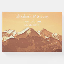 Libro De Visitas Boda de paisajes de montaña