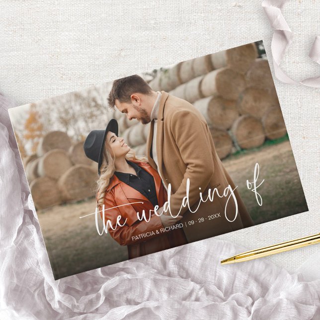 Libro De Visitas Boda de Pareja de Caligrafía Moderna Foto (Subido por el creador)