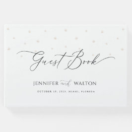 Libro De Visitas Boda de Perlas Blancas