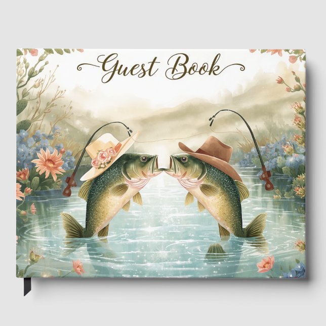 Libro De Visitas Boda de Pesca en Texas (Anverso)