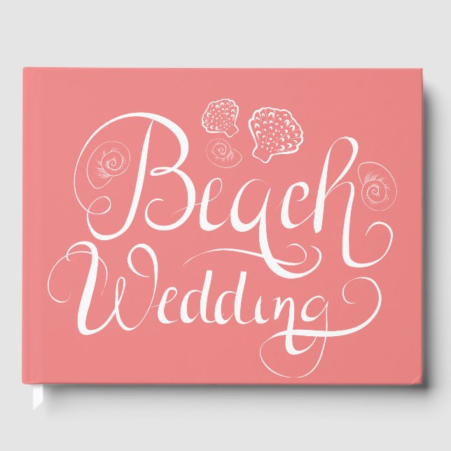 Libro De Visitas Boda de playa | Añadir el texto (Anverso)