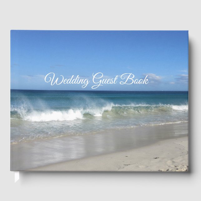 Libro De Visitas Boda de playa de verano (Anverso)