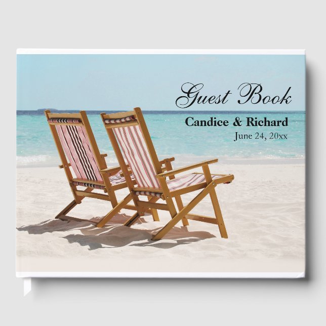 Libro De Visitas Boda de playa o Casa de Playa (Anverso)