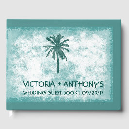 Libro De Visitas Boda de Playa Tropical Palm Tree