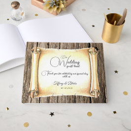 Libro De Visitas Boda de plumilla de desplazamiento y pluma único