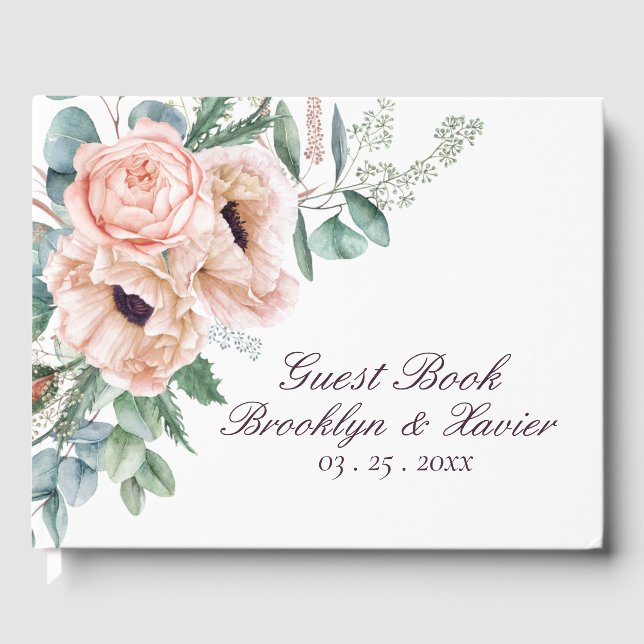 Libro De Visitas Boda de radiaciones de amapola (Anverso)