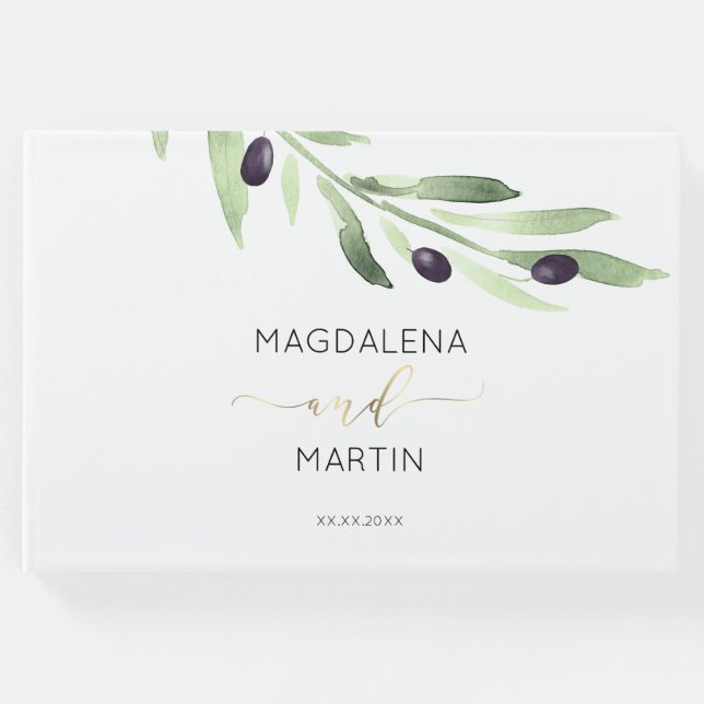 Libro De Visitas boda de rama de olivo (Anverso)