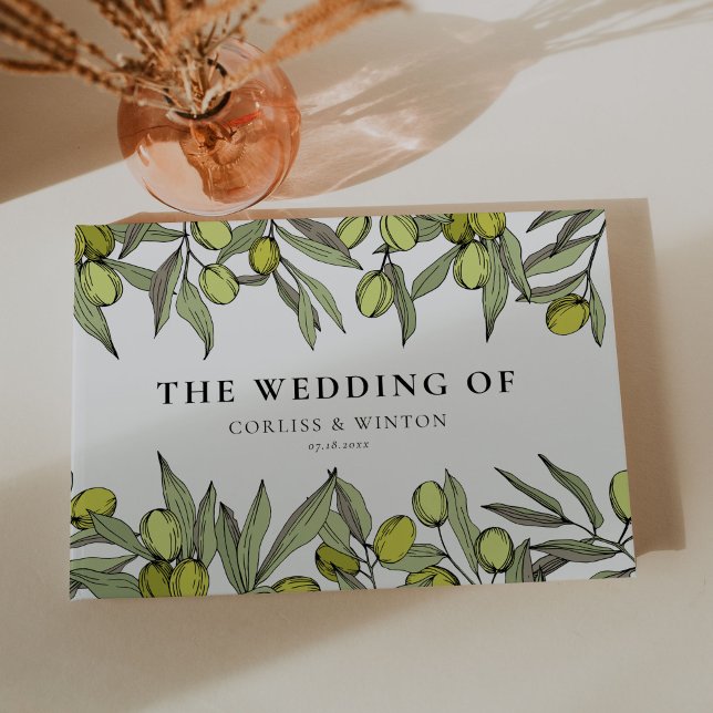 Libro De Visitas Boda de rama de olivo moderno (Subido por el creador)