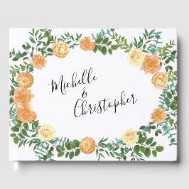 Libro De Visitas Boda de Rosa Vintage Peach