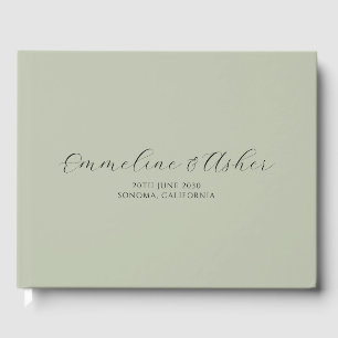 Libro De Visitas Boda de sabios de Personalizado de guión elegante