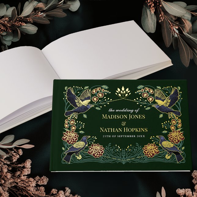 Libro De Visitas Boda de Snapdragon de Raven Dahlia con encanto gót (Subido por el creador)