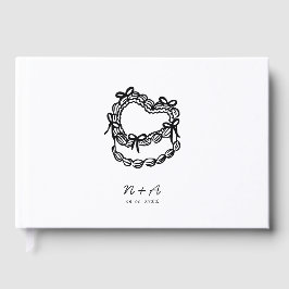 Libro De Visitas Boda de tarta caprichosa a mano