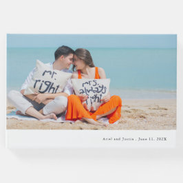 Libro De Visitas Boda de tema de fotografía simple