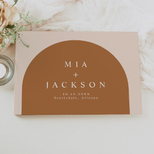 Libro De Visitas Boda de Terracota Bohemio Arqueado por el MIA