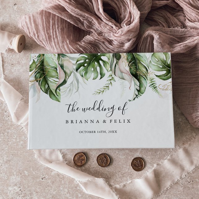 Libro De Visitas Boda de Verdor Tropical de Oro (Subido por el creador)