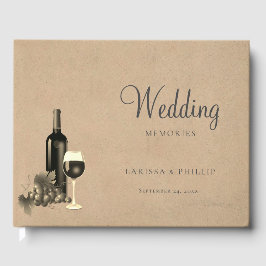 Libro De Visitas Boda de viñedos de vino ruso