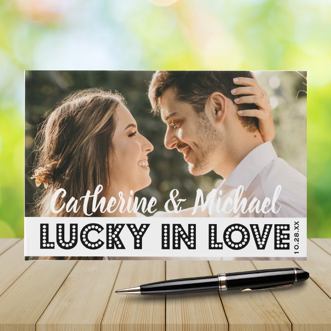 Libro De Visitas Boda del Casino de Las Vegas Foto Negro y Blanco (Subido por el creador)