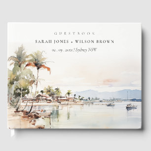Libro De Visitas Boda del paisaje acuático de Montego Bay Jamaica